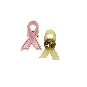 Breast Cancer Awareness Pink Ribbon Badge